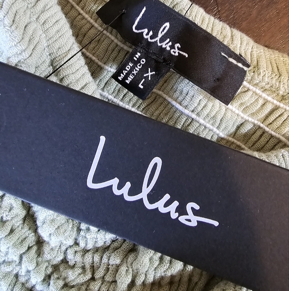 Lulus Daniyah Sage Green Smocked Flutter Sleeve Wide-Leg Jumpsuit w Pockets, XL - Picture 13 of 13